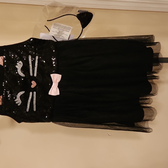 Kitty Cat Black Sequin Dress. NEW with Tags! - Picture 3 of 14